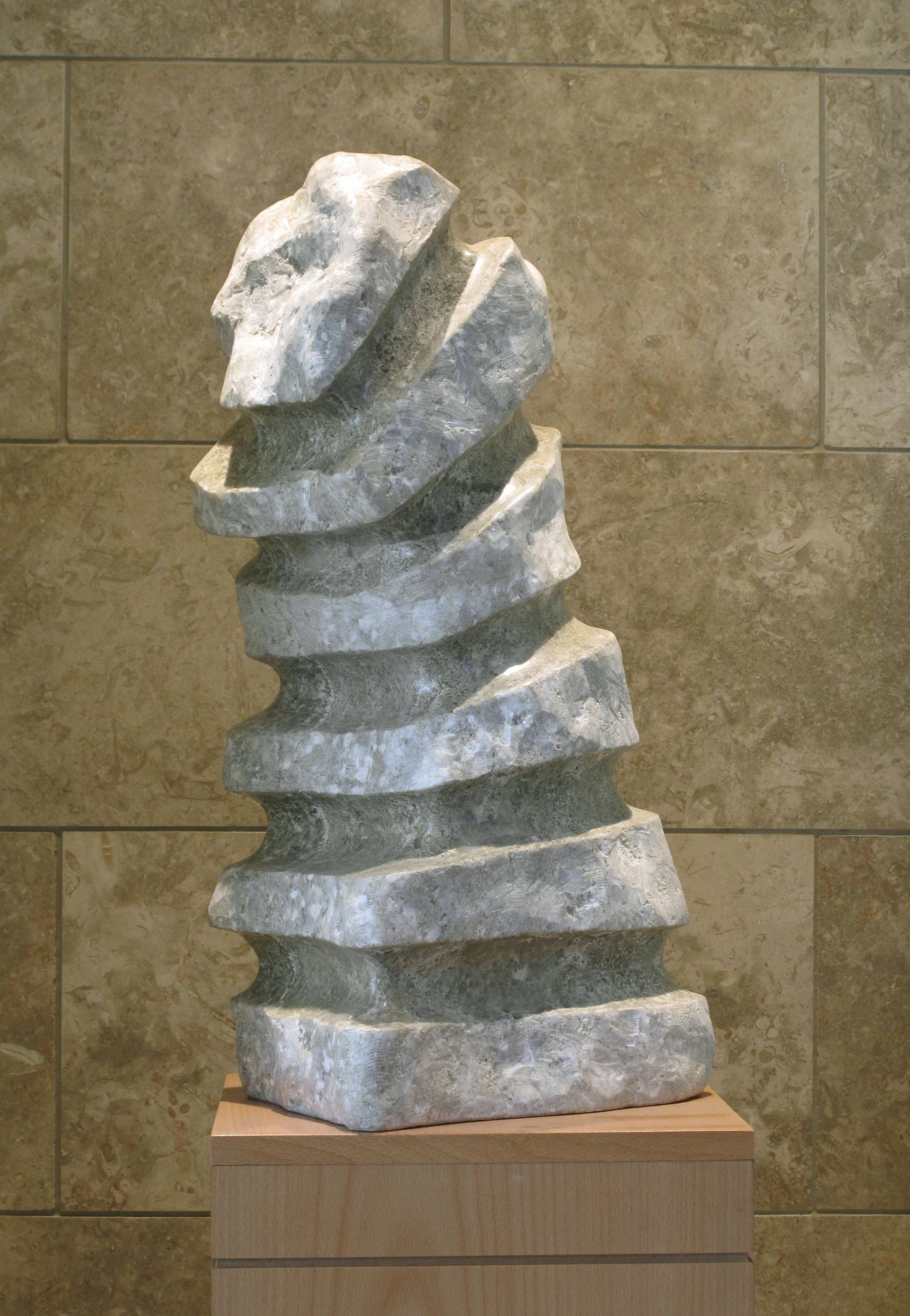 Song of Ascents, Stone (alabaster), W 33 × H 66 × D 26 cm